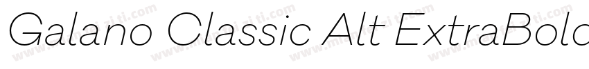 Galano Classic Alt ExtraBold字体转换